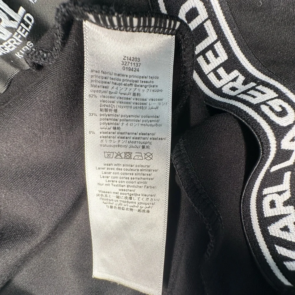 Karl Lagerfeld Kids Logo Tape Leggings – Black – Size 12 /‎ 150 cm